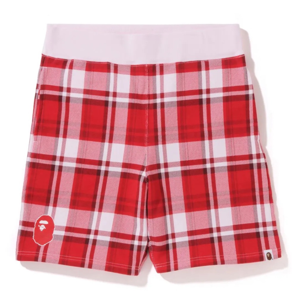 BAPE Check Gift Sweat Shorts